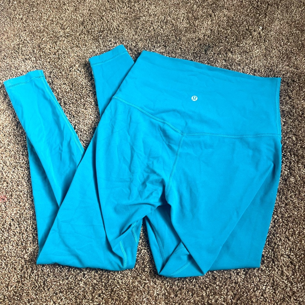 Lululemon align leggings size 8 turquoise color
